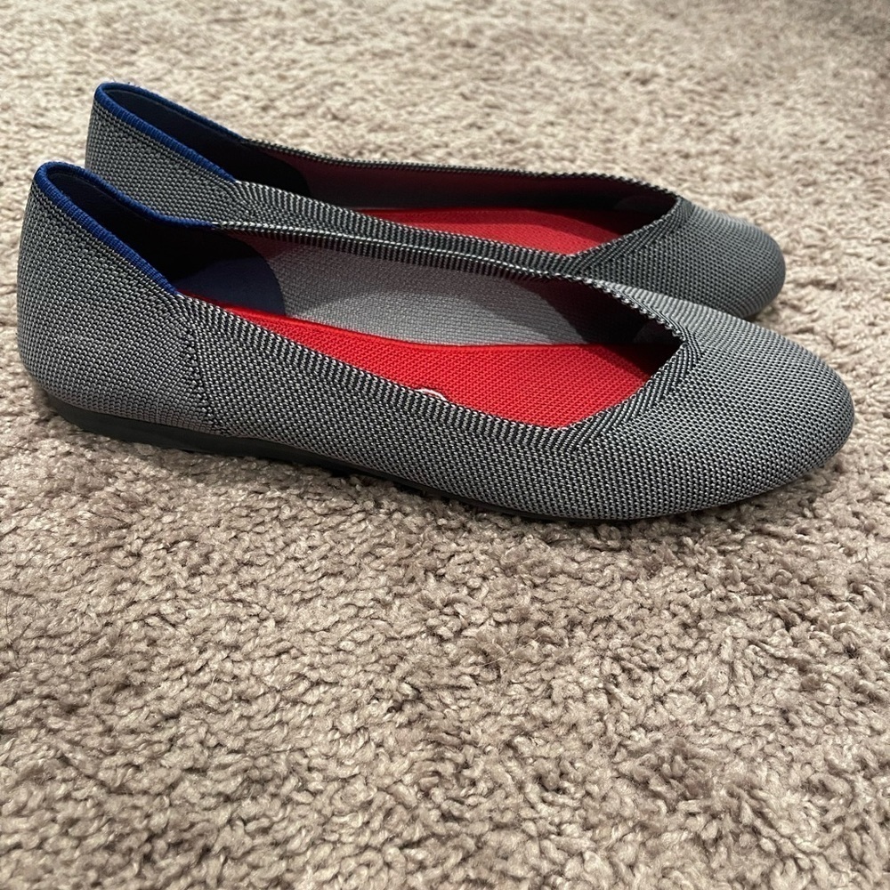 Rothy's // Gray Blue Women's Flats - Picture 6 of 7